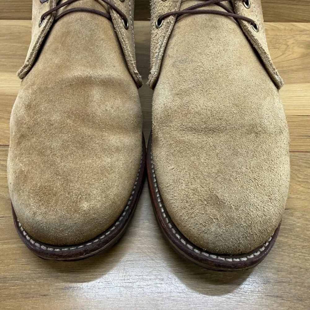 Chippewa Milford Suede Chukka Boot Mens 10 E Tan Wedge Soles USA Made